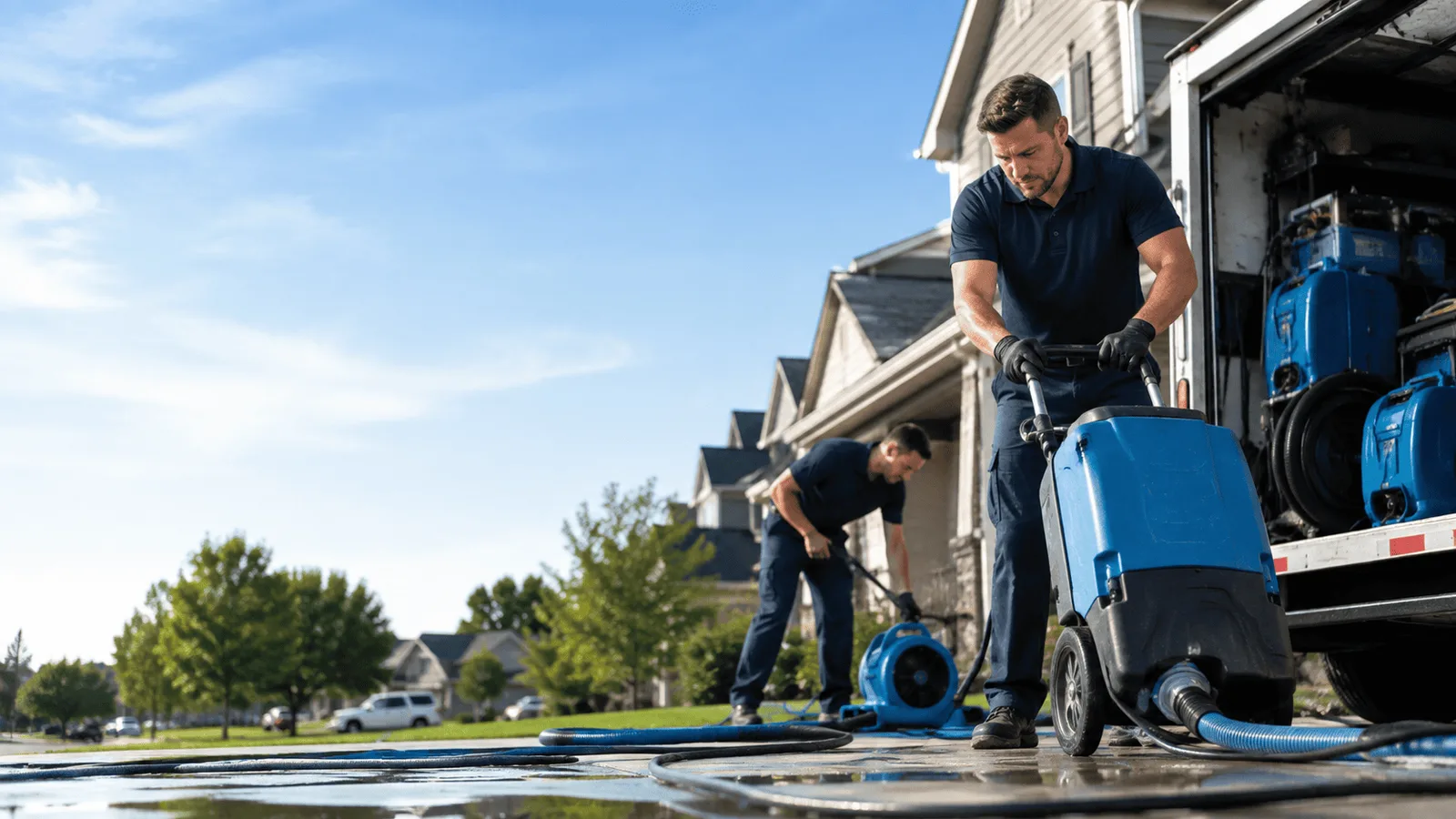 Dehumidification being performed in Fontanelle, IA